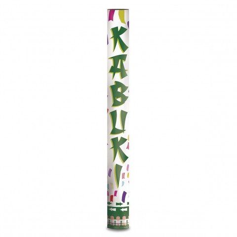Multicolor confetti cannon 50cm. Multicolor confetti cannon 50cm.