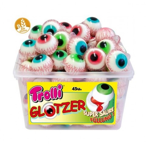 Ojos de Trolli rellenos 45 unidades. Ojos de Trolli rellenos 45 unidades.