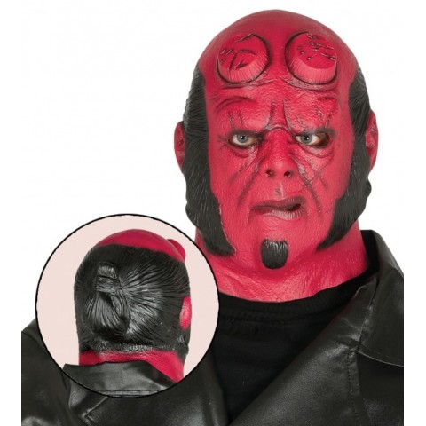 Red demon without horns mask Red demon without horns mask