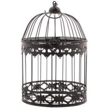 Black round forge cage