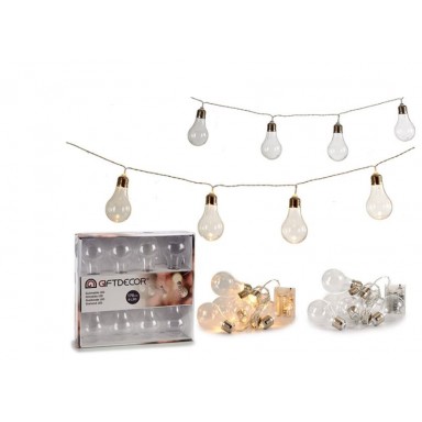 Guirnalda LED 8 Bombillas Transparentes