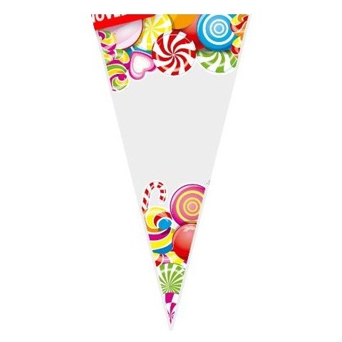 Kadisa Bolsa cono "Candy" 100u. 20x40cm. Kadisa Bolsa cono "Candy" 100u. 20x40cm.