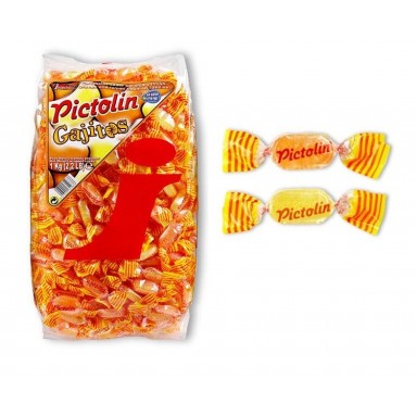 Caramelos Pictolin Gajitos Intervan bolsa de 1 kg.