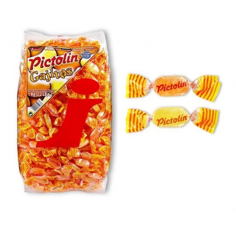 Caramelos Pictolin Gajitos Intervan bolsa de 1 kg. Caramelos Pictolin Gajitos Intervan bolsa de 1 kg.