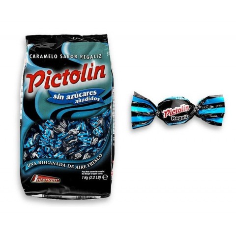 Sugar Free Liquorice Flavoured Pictolin 1kg. Sugar Free Liquorice Flavoured Pictolin 1kg.