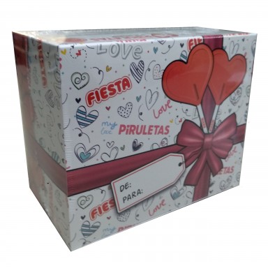 Kojak Fiesta sabor cereza relleno de chicle estuche 100 unidades.