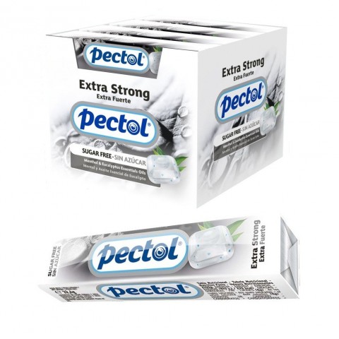 Caramelos Pectol extra fuerte sin azúcar 20 paquetes Caramelos Pectol extra fuerte sin azúcar 20 paquetes