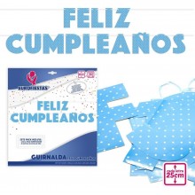 Blue Garland "Feliz Cumpleaños"