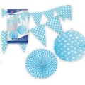 Blue decorative set