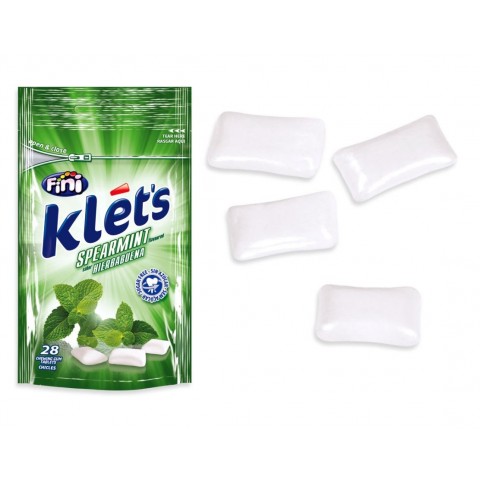 Chicles Klet's sin azúcar bolsita sabor menta 39 gramos. Chicles Klet's sin azúcar bolsita sabor menta 39 gramos.