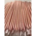 Cañas grandes con pica pica color rosa sin gluten 100u.