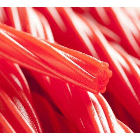 Twisted red licorice stuffed Jelly Fini 60u. Twisted red licorice stuffed Jelly Fini 60u.