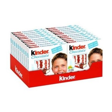 Kinder Bueno chocolatina caja con 30 unidades.