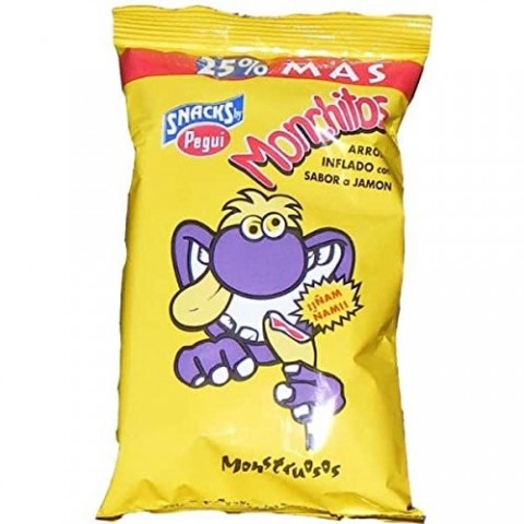 Pegui Monchito Familiar arroz inflado Sin Gluten 20 unidades. Pegui Monchito Familiar arroz inflado Sin Gluten 20 unidades.