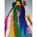 Escubidu colored thread 200 threads.