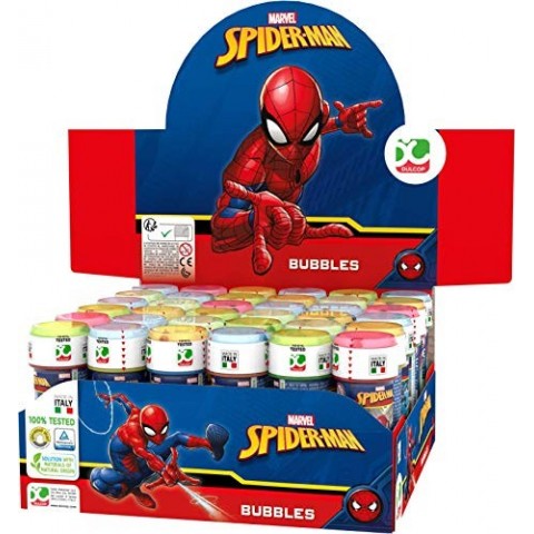 Pomperos jabón Spiderman 36u. Pomperos jabón Spiderman 36u.