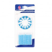 Blue candles with support 24u.