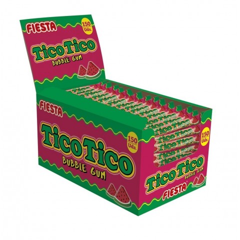 Chicle Tico Tico sabor sandía 150u. Chicle Tico Tico sabor sandía 150u.