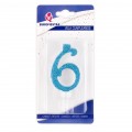 Vela Purpurina Azul Nº6