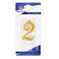 Gold glitter candle Nº2