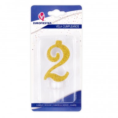 Vela Purpurina Oro Nº2