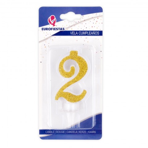 Vela Purpurina Oro Nº2 Vela Purpurina Oro Nº2