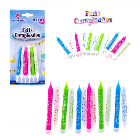 Happy birthday candles with signboard Happy birthday candles with signboard