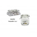 Hermetic glass jar 600ml.