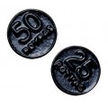 Monedas negras de Roypas caja con 200 unidades.