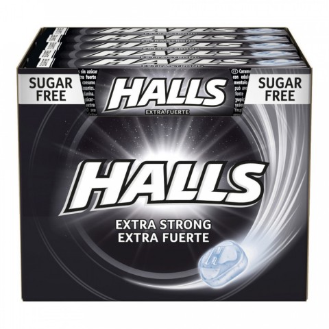 Halls candies Heavy duty box of 20 packages. Halls candies Heavy duty box of 20 packages.