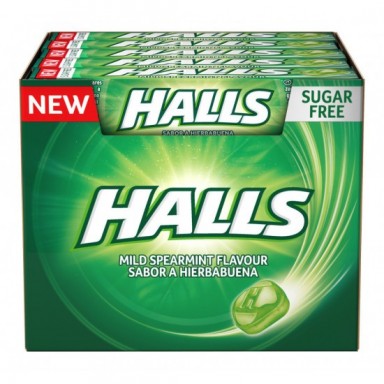 Caramelos Halls Hierbabuena 20 paquetes