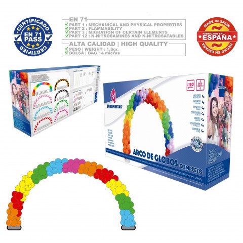 Rainbow Full Balloon Arch Rainbow Full Balloon Arch
