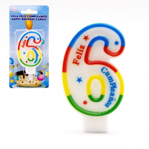 Rainbow candle Nº6 Rainbow candle Nº6