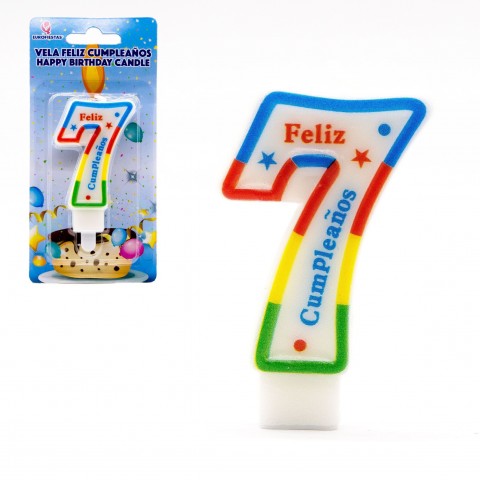 Rainbow candle Nº7 Rainbow candle Nº7