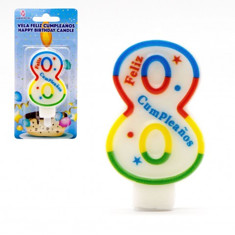 Rainbow candle Nº8 Rainbow candle Nº8