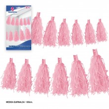 Pink pompom garland
