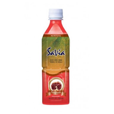 SaVia Aloe Vera drink Pomegranate flavor 500ml.