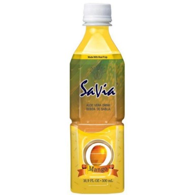 SaVia Aloe Vera drink Mango flavor 500ml.