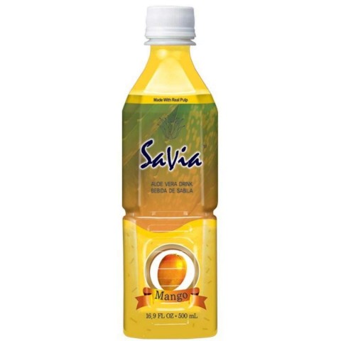 SaVia Aloe Vera drink Mango flavor 500ml. SaVia Aloe Vera drink Mango flavor 500ml.