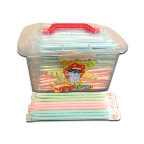 Cañitas con pica pica surtidas de colores 200u. Cañitas con pica pica surtidas de colores 200u.