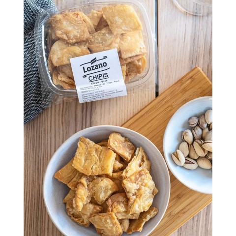 Chipis salados Lozano tarrina alveolo 135gr. Chipis salados Lozano tarrina alveolo 135gr.