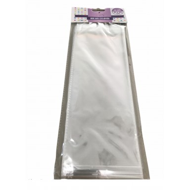 Cellophane bags with self-closing 10x24cm 20u.