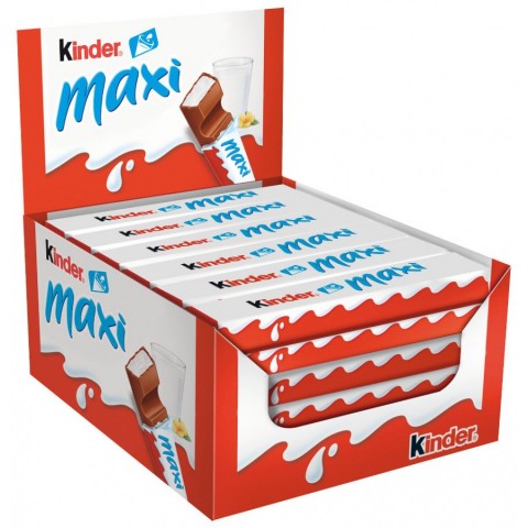 Kinder Maxi 36 unidades. Kinder Maxi 36 unidades.