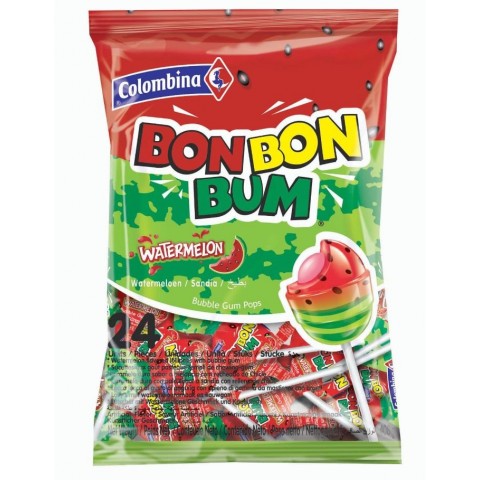 Colombina Bon Bon Bum Sandía bolsita 24u. Colombina Bon Bon Bum Sandía bolsita 24u.
