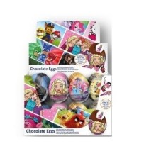 Mix 4 licences chocolate eggs 24u.