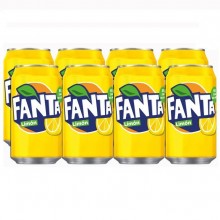 Fanta Limón lata 33cl pack 8 unidades