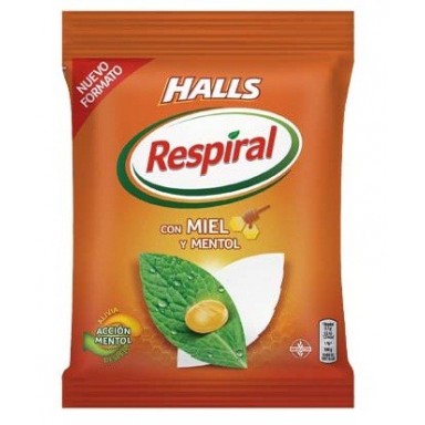Caramelos Respiral Miel Mentol bolsita 79gr.