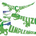 Guirnalda Feliz Cumpleaños Dinosaurio 1u.