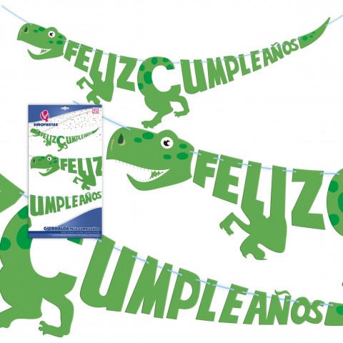 Venta de Guirnalda Feliz Cumpleaños Dinosaurio Venta de Guirnalda Feliz Cumpleaños Dinosaurio