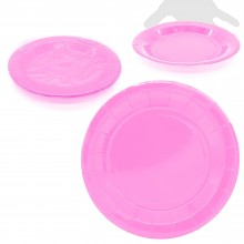 Big pink plain plates 10u.